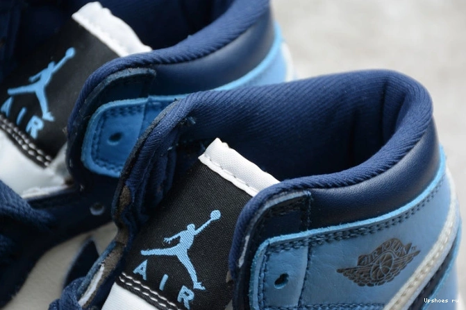 (555088-140) Jordan 1 Air Blue Kids Obsidian University 0818